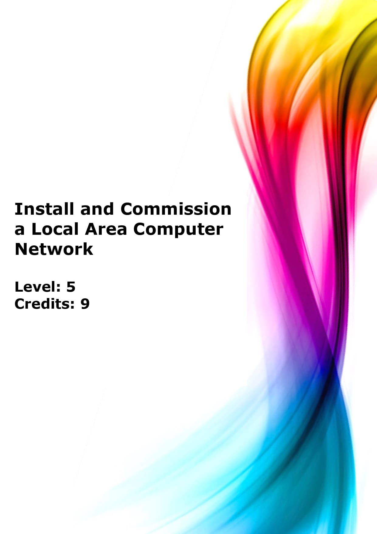 Install and commission a local area computer network US