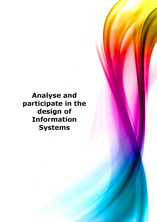 Analyse and participate in the design of Information Systems