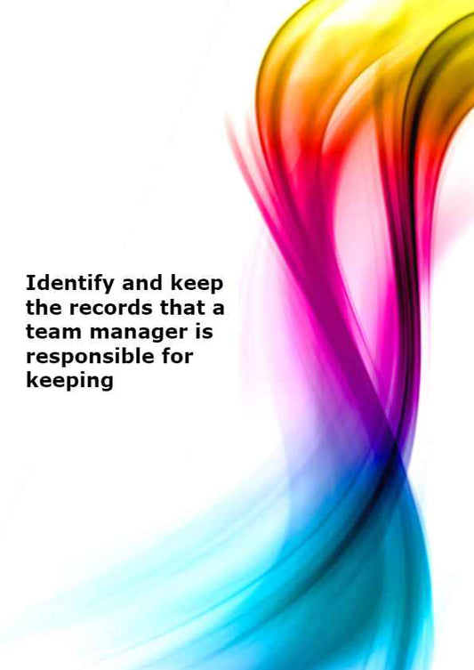 Indicate the role of a team leader ensuring that a team meets an organisation`s standards