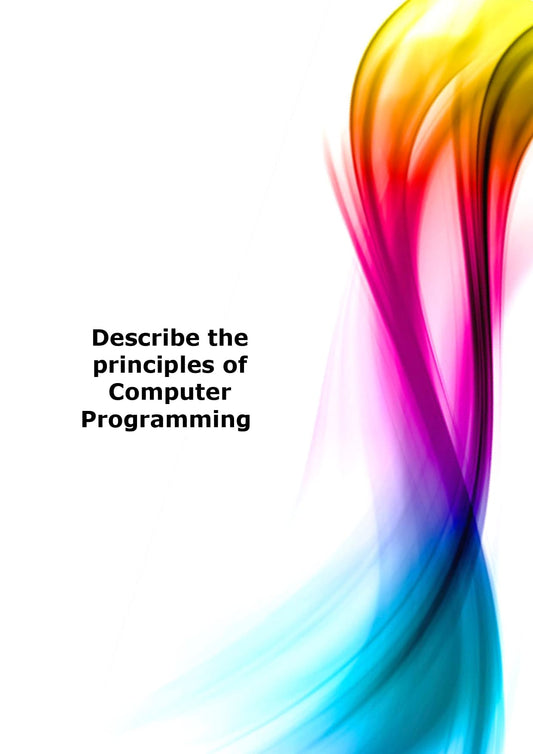 Describe the principles of Computer Programming 