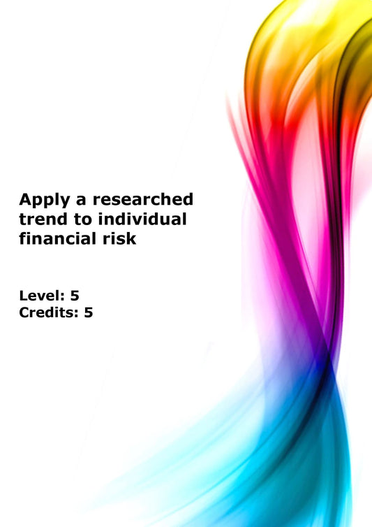 Apply a researched trend to individual financial risk US