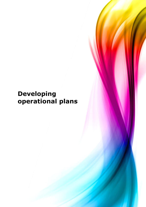 Developing operational plans