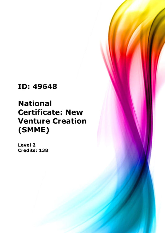 National Certificate: New Venture Creation (SMME)