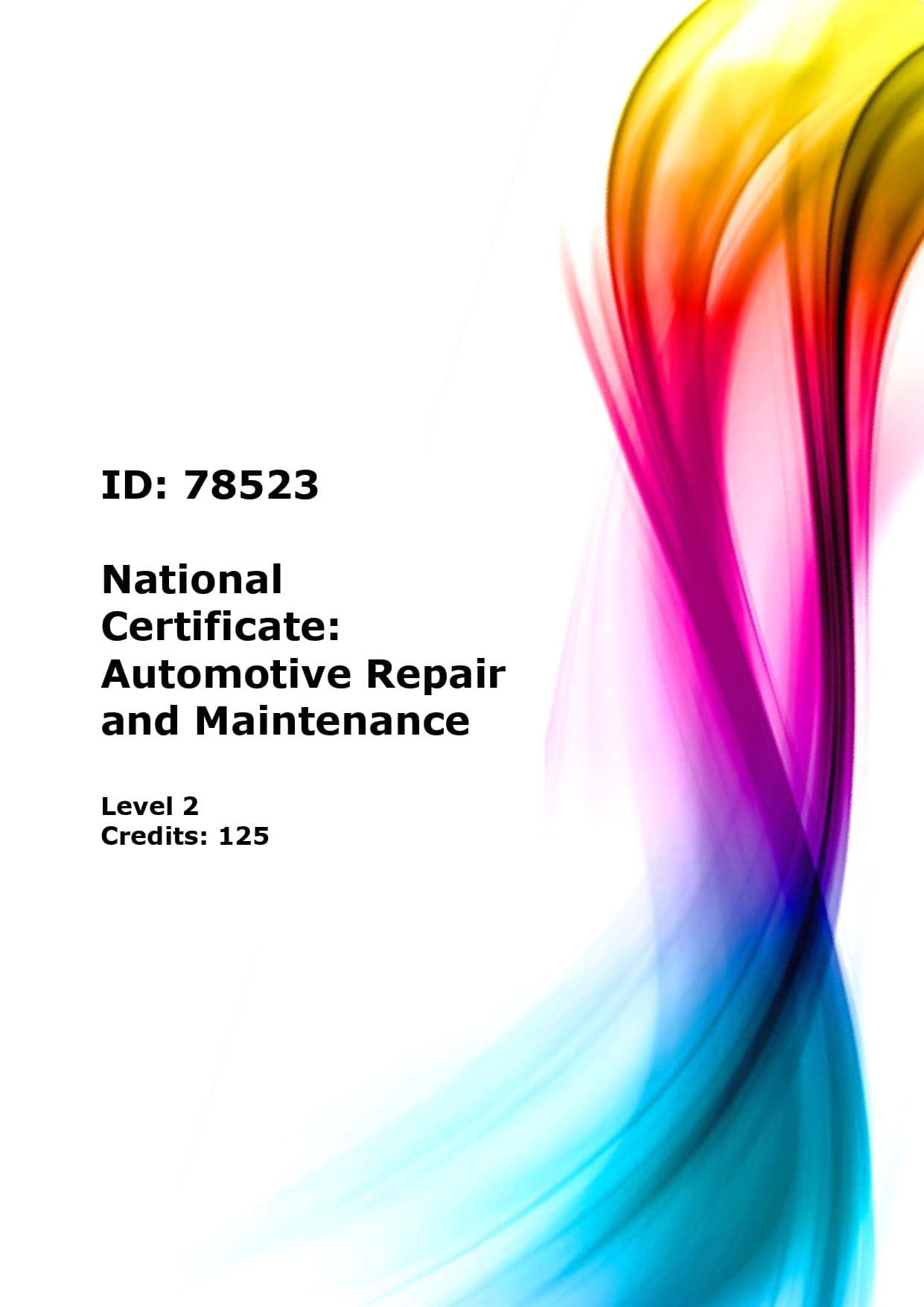 National Certificate: Automotive Repair and Maintenance