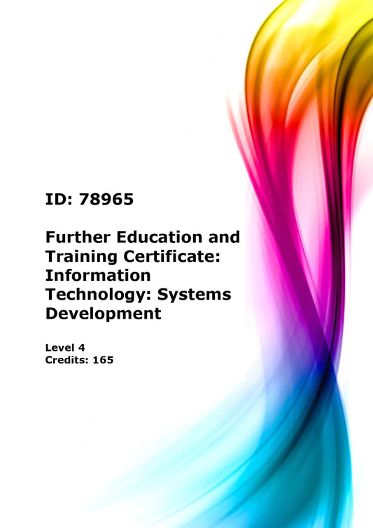 Further Education and Training Certificate: Information Technology: Systems Development