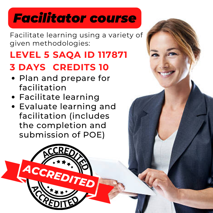 Facilitator Course (TTT) SAQA US: 117871